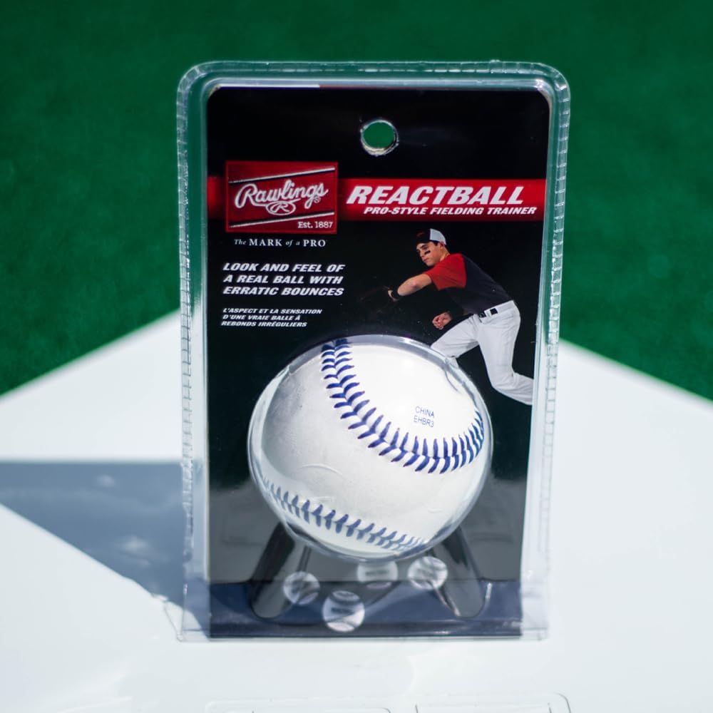 Rawlings Pro Style REACT Training Baseball - Enhance Skills with Premium Performance Design