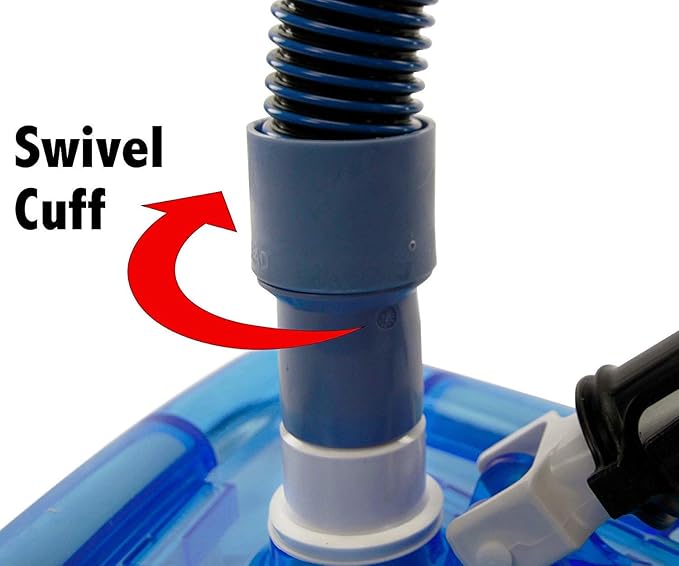 Aqua Select Premium Kink-Free Swimming Pool Vacuum Hoses with 1.5-Inch Swivel Cuff | 25-Feet Length | Hose Helper Included | Perfect for Above Ground and Inground Pools