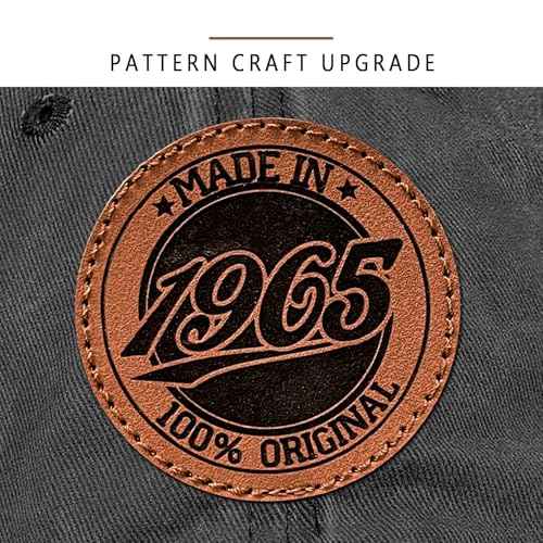 60th Birthday Gifts for Men Women 60 Year Old Gifts 1965 Birthday Vintage Hat 100% Cotton Baseball Cap