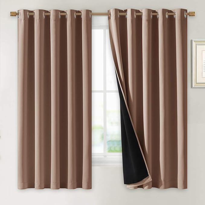 NICETOWN Total Blackout Panels for Nursery, Super Soft, Heavy Duty and Thick