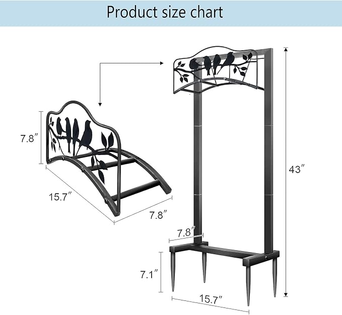 Garden Hose Holder Freestanding with 4 Spikes, Detachable Heavy Duty Water Hose Holders Stand, Reinforced Garden Hose Storage Rack for Lawn & Yard