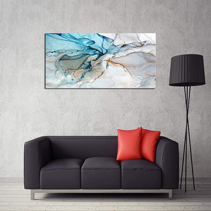 DZL Art A73850 Framed Wall Art Colorful Abstract Painting Background Canvas Wall Art Print Painting for Wall Decor Home Decor