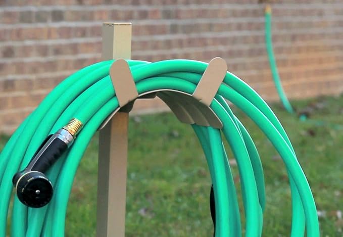 Liberty Garden Products 692-2 Basic Metal Garden Stand, Holds 150-Feet of, 5/8-Inch Hose, Tan