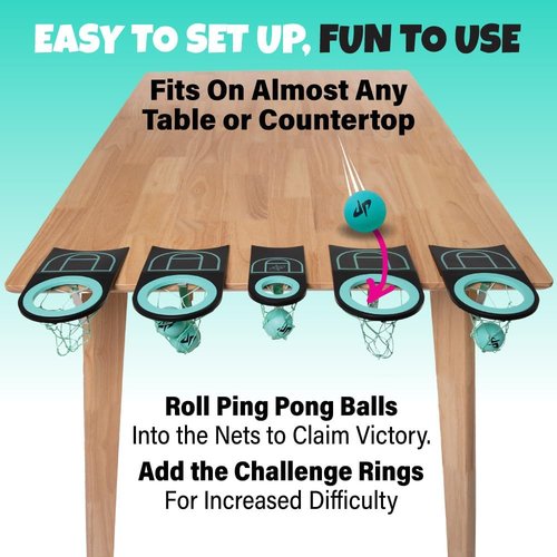 Dude Perfect Tabletop Roll - Target Toss Game for Kids & Adults | Perfect for Family Game Night & Parties