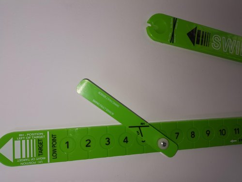 GOLFERDOC Golf Swing Training Aid Alignment VisionTrack Trainer Green