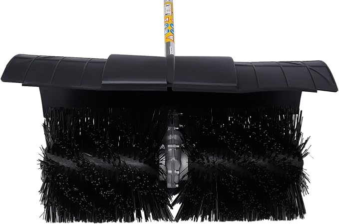 Outdoor Hand Held Gas Power Broom 52cc Gasoline Power Broom 2.3HP Walk Behind Sweeper Cleaning Driveway Tools High Performance Cleaner US Stock
