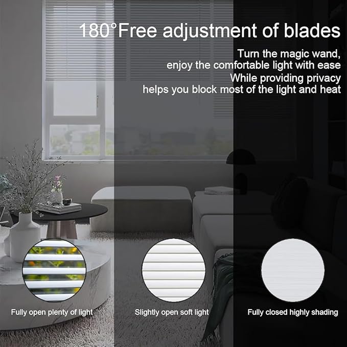 YIIBAII Mini Blinds Suitable for 24" W x 64" H Windows 1" Aluminum Horizontal