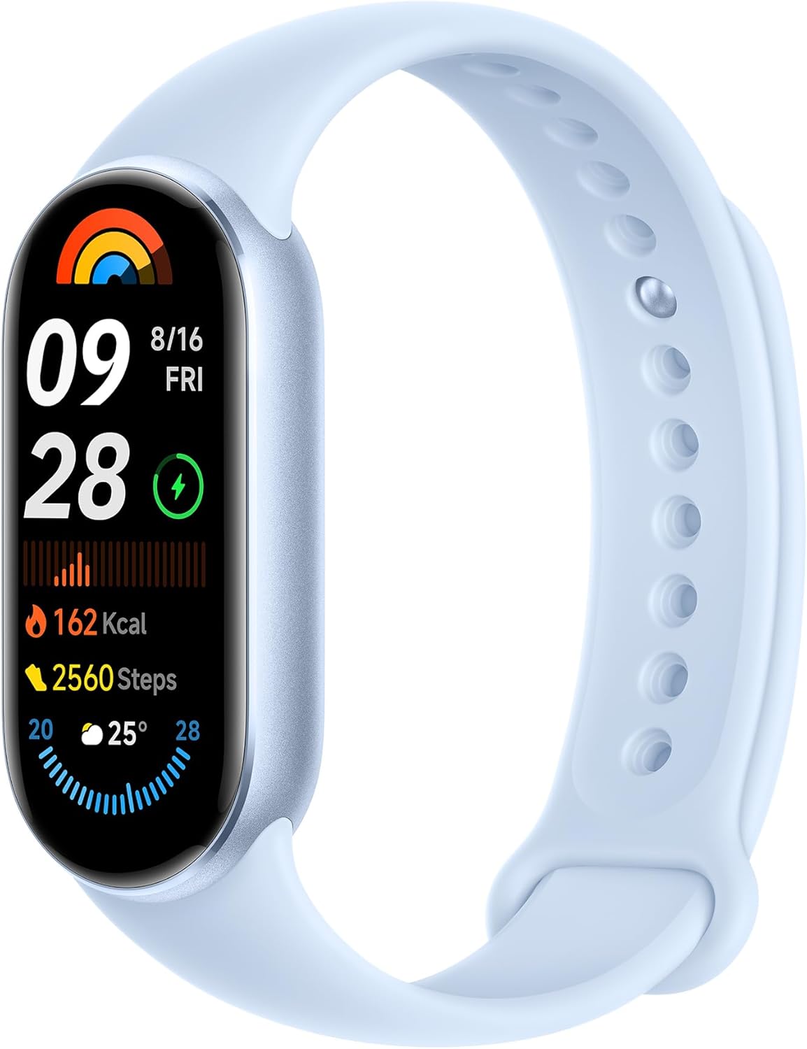 XIAOMI Smart Band 9 | 1.62" AMOLED Display, 233 mAh Battery, 21 Days Battery Life | 150+ Workout Modes - Arctic Blue