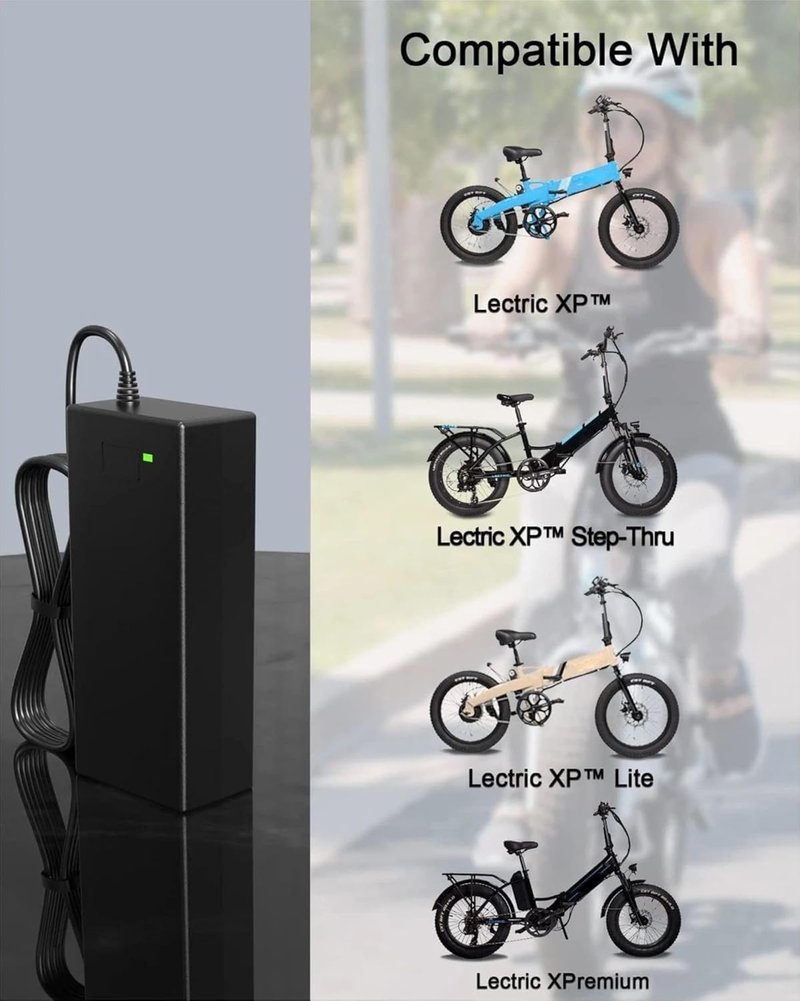 WUKUR 54.6V 2A Electric Bike Charger for 48V Lithium Batteries Compatible with Lectric XP 3.0/2.0, for Heybike Mars/Mars 2.0/Race Max/Sola, for Evercross H5/H7 Ebike