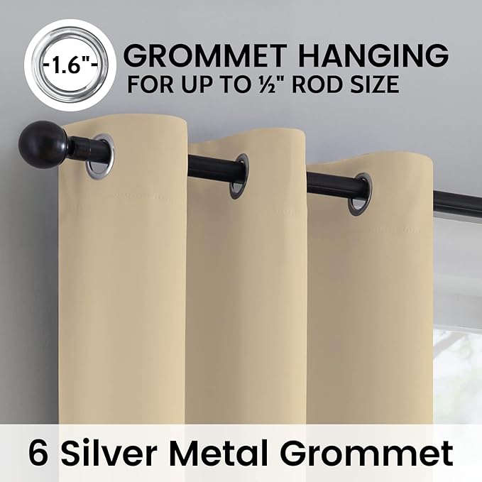 SimpleHome 100% Blackout Curtains