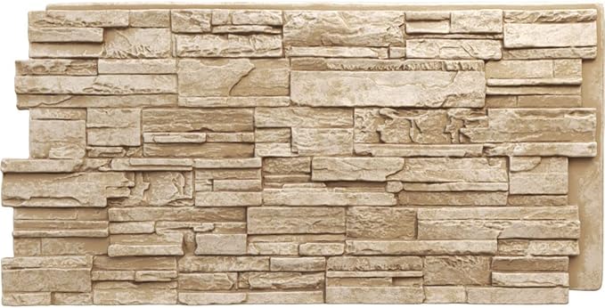 Ekena Millwork 48 5/8"W x 24 3/4"H x 1 1/4"D Cascade Stacked Stone, StoneWall