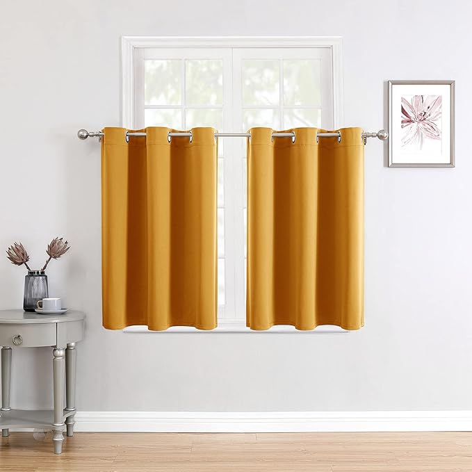 ChrisDowa Small Window Curtains