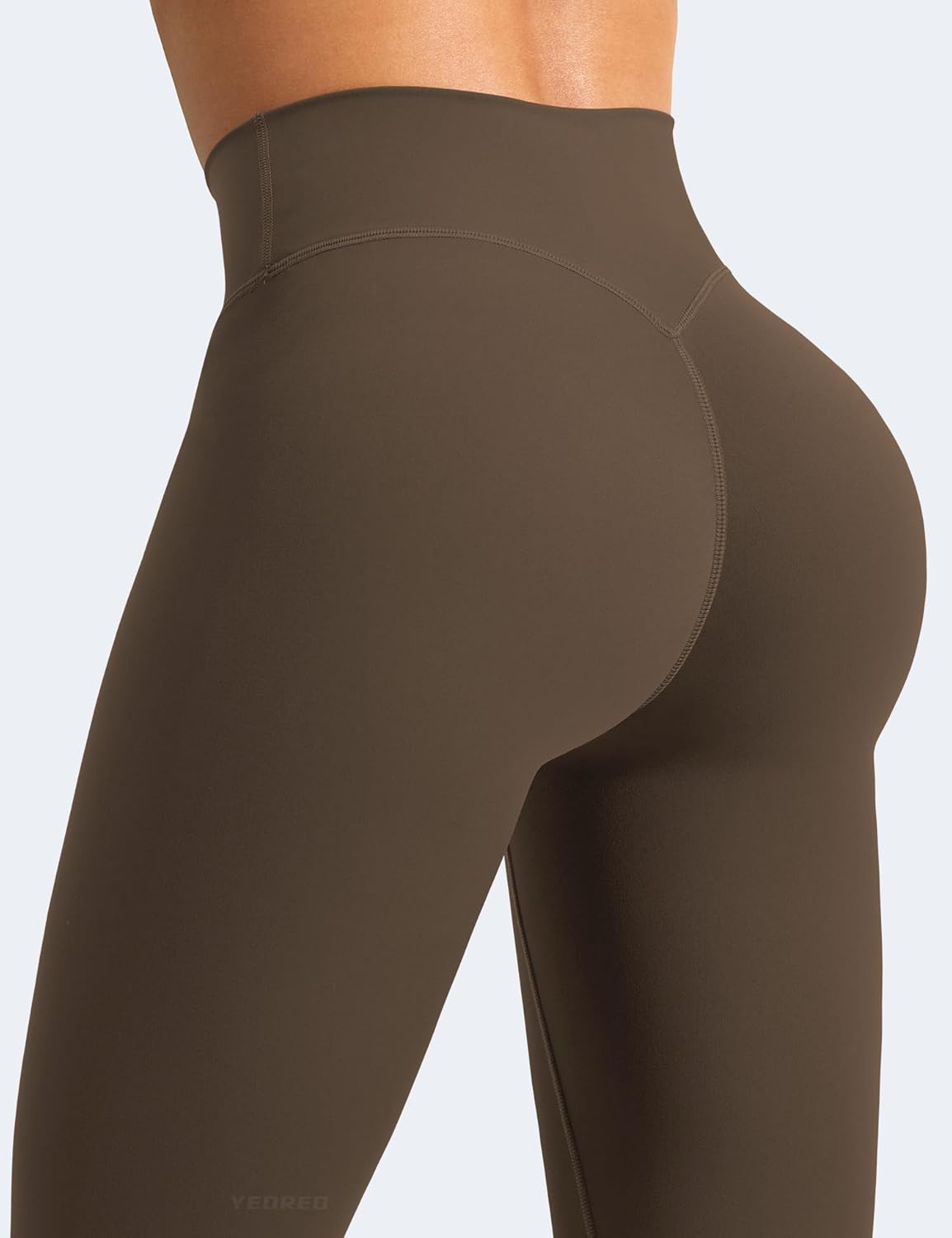 YEOREO High Waisted Yoga Leggings - Hidden Scrunch Design for Tummy Control | Compression Workout Pants