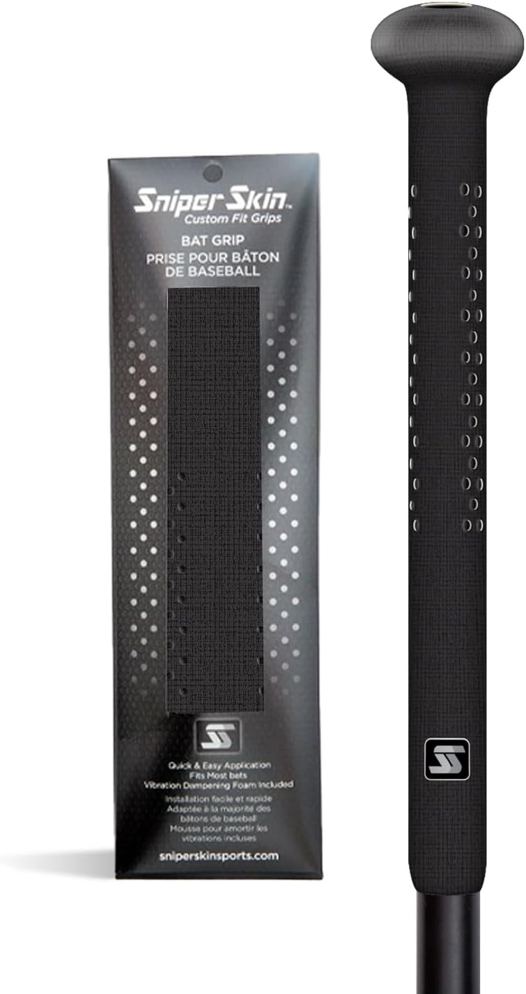 Sniper Skin Baseball Grip - Heat-Activated Non-Slip Design for Easy Installation | Durable Custom Fit Wrap