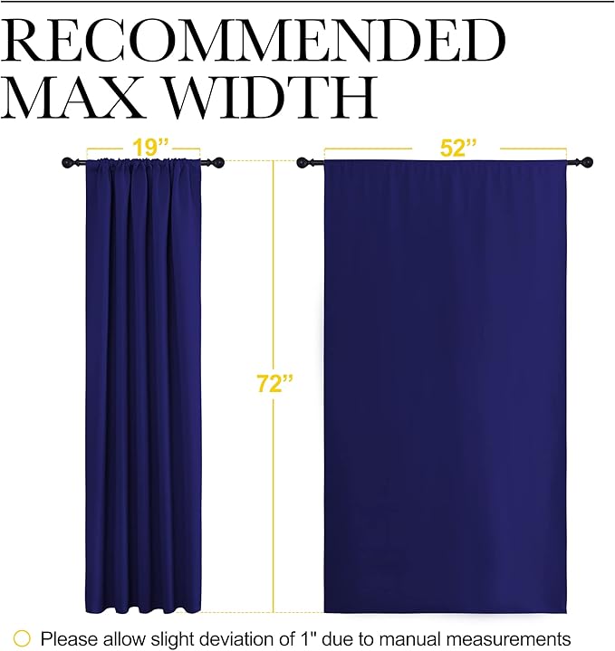 NICETOWN Bedroom Curtains Blackout Draperies