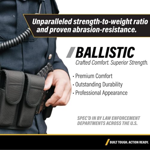 Hero's Pride Tactical Alarm Case for Duty Belts - Lightweight Nylon EDC Pouch for CDCR Officers