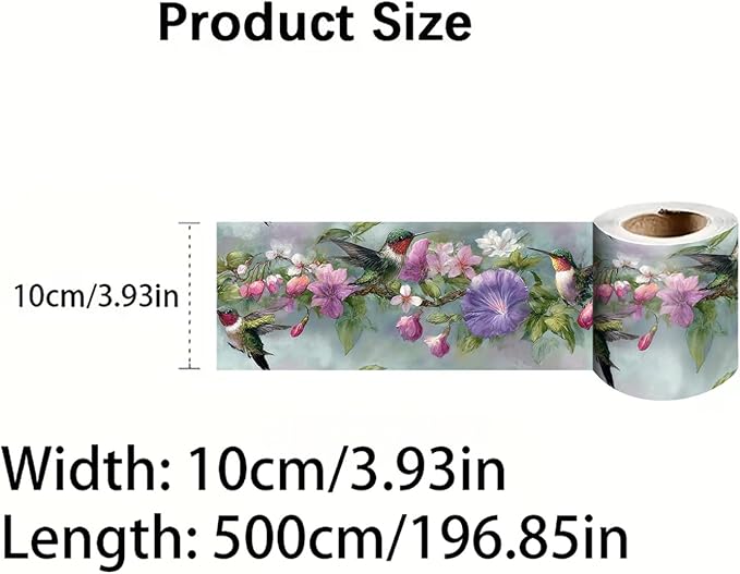 Morning Glory Wallpaper Border 196x4 Inch Removable Wall Border Peel and Stick