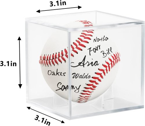 Baseball Display Case by 12Pack - UV Protected Acrylic Holder for Autographed Balls | Perfect for Memorabilia