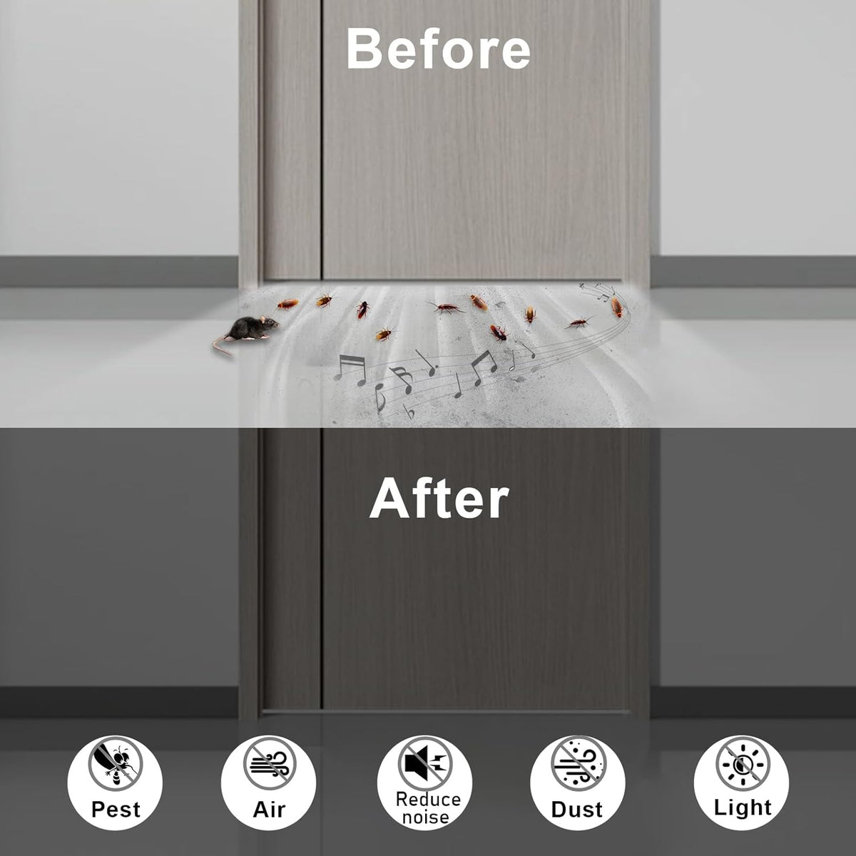 White Strong Adhesive Weather Stripping, Door Insulation Weather Strip，Door Seal Strip, Soundproof Weatherproof Weather Tape for Doors and Windows(1/4 in x 1/16 in x 66Ft)