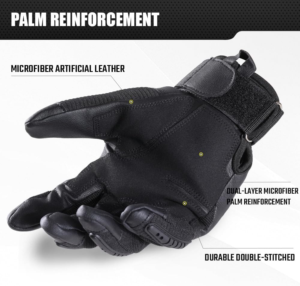WTACTFUL Tactical Gloves for Men - Touch Screen Compatibility for Airsoft & Outdoor Activities