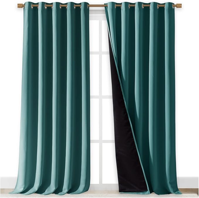 NICETOWN 100% Blackout Blinds, Laundry Room Decor Window Treatment Curtains