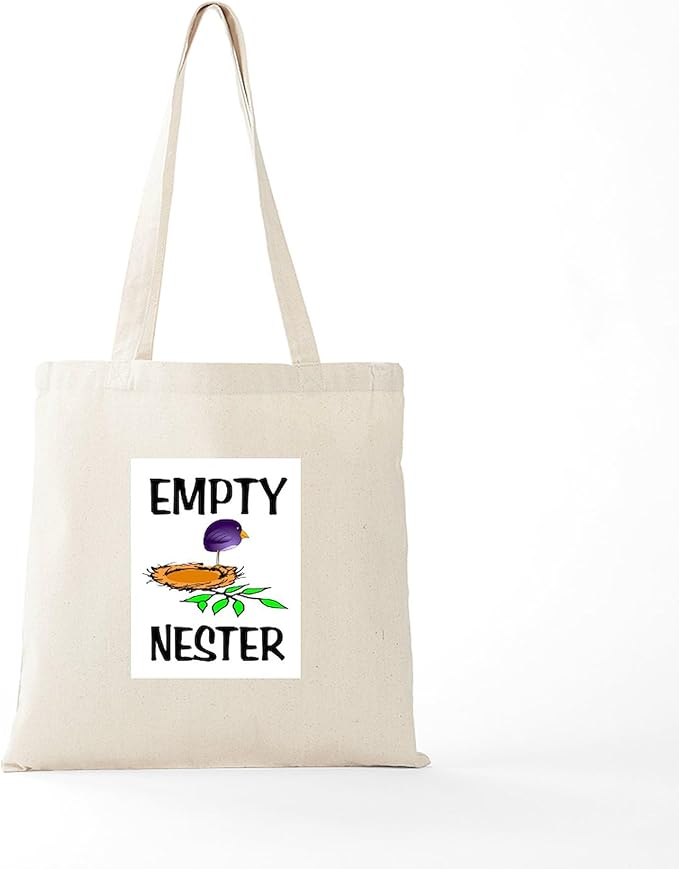CafePress EMPTY NESTER Tote Bag Natural Canvas Tote Bag, Reusable Shopping Bag