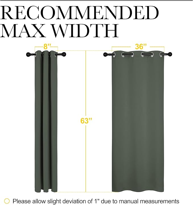 NICETOWN Blackout Curtain Panels, Home Decoration Thermal Insulated Solid