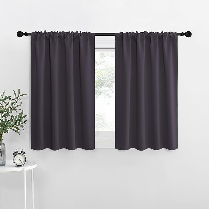 NICETOWN RV Blackout Curtains for Camper Windows, Kitchen Short Blackout