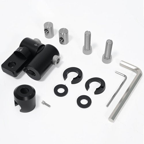 Bow Stabilizer Kit, Adjustable Bow Rod Stabilizer for Compound Bows, Quick Disconnect Single-Sided V-bar Mount, Aluminum Alloy Sidebar Mount Bow Mount