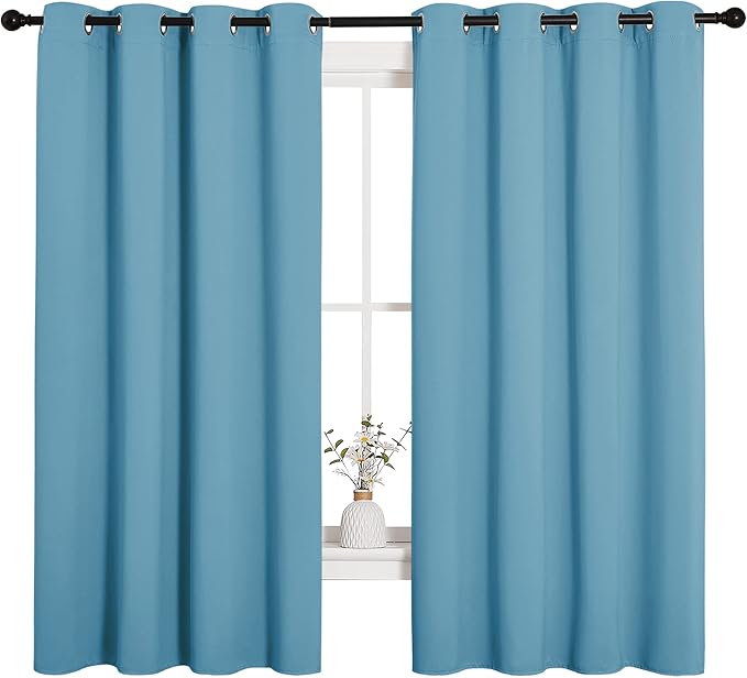 NICETOWN Thermal Insulated Curtains Blackout Draperies, Window Treatment Solid