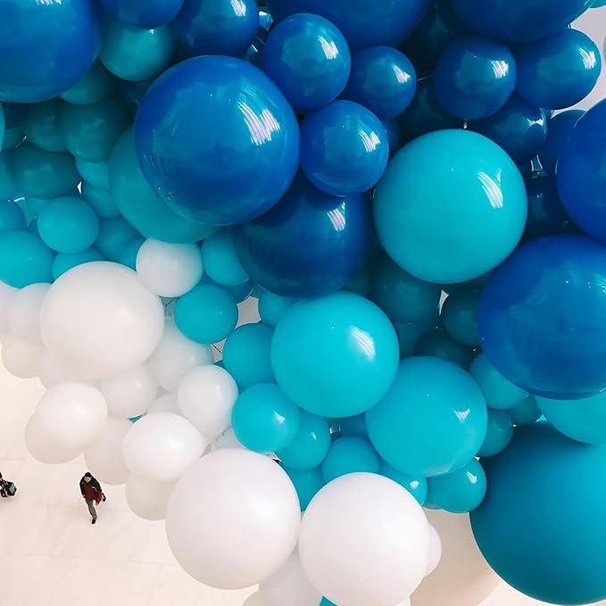 PartyWoo Royal Blue Balloons 20pcs of 18 Inch Dark Blue Latex Balloons for Wedding Baby Shower Gender Reveal Anniversary Graduation Under The Sea Men Birthday Bachelorette Party Decorations Blue-Y5