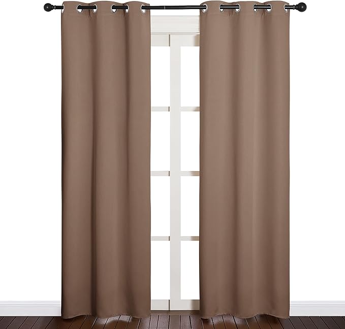 NICETOWN Window Draperies Blackout Curtain Panels, Window Treatment Thermal