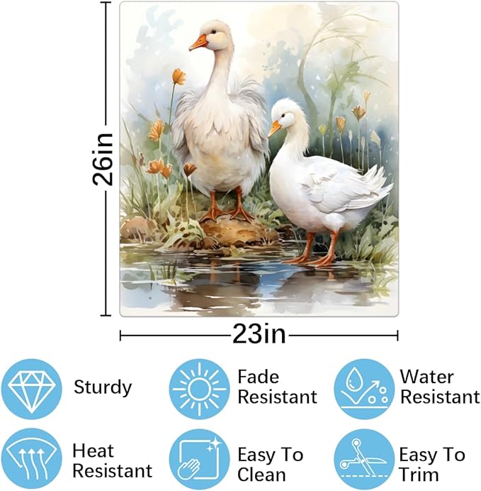 Dishwasher Magnet Cover Farm Animal Duck Reusable Dishwasher Magnetic Cover Sticker Decorative Dish Washer Door Cover Panel for Home Kitcen Appliance