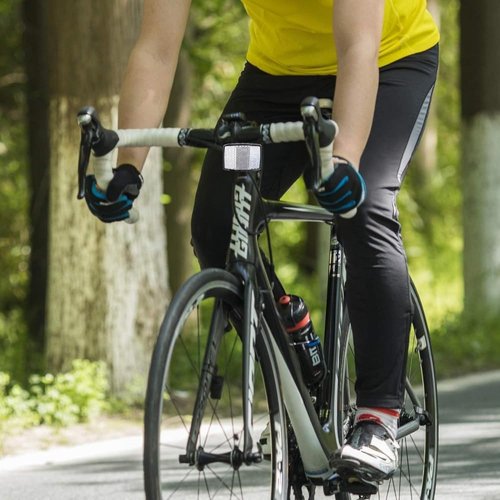 Bike Reflectors and Safety Light Set - High-Intensity Prismatic Reflective Strips with Seatpost Mounts, (White)
