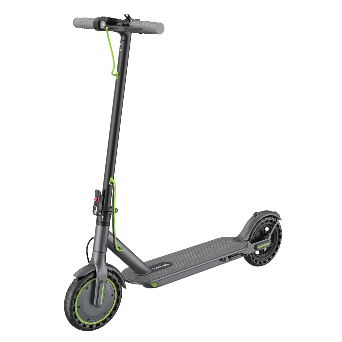 Roinside Electric Scooter for Adults - 8.5" Solid Tires, 350W Motor, Up to 19 MPH and 16 Miles Long-Range Commuting Folding E-Scooter with Dual Braking System and Smart App