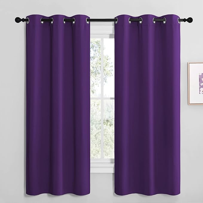 NICETOWN Kitchen Short Blackout Curtains, Home Decoration Thermal Insulated