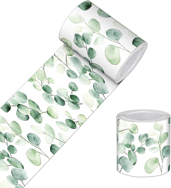 HOMETITUTE Wallpaper Border 4x196 Inch Peel and Stick Wall Border Wallpaper