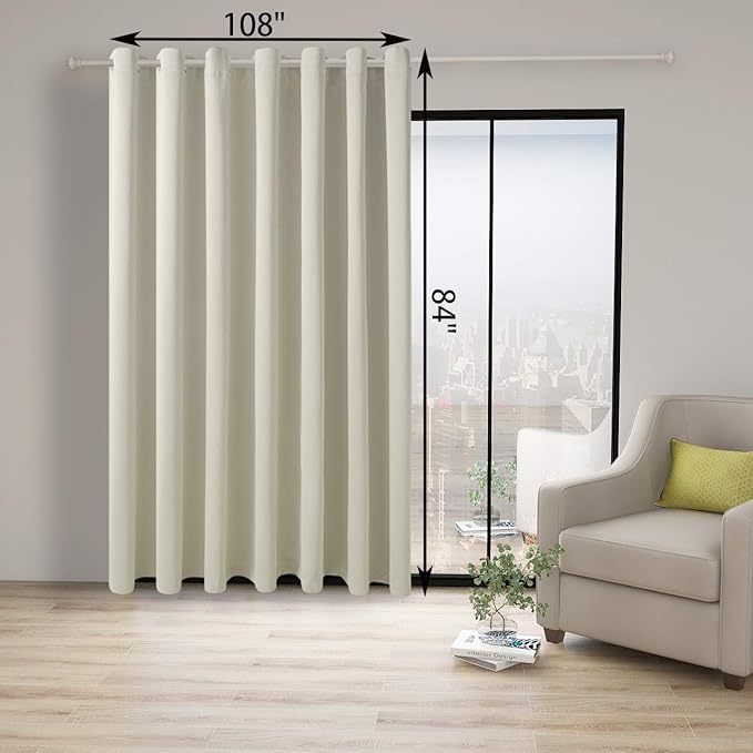 BONZER Room Divider Blackout Curtain Wide Room Darkening Total Privacy Wall