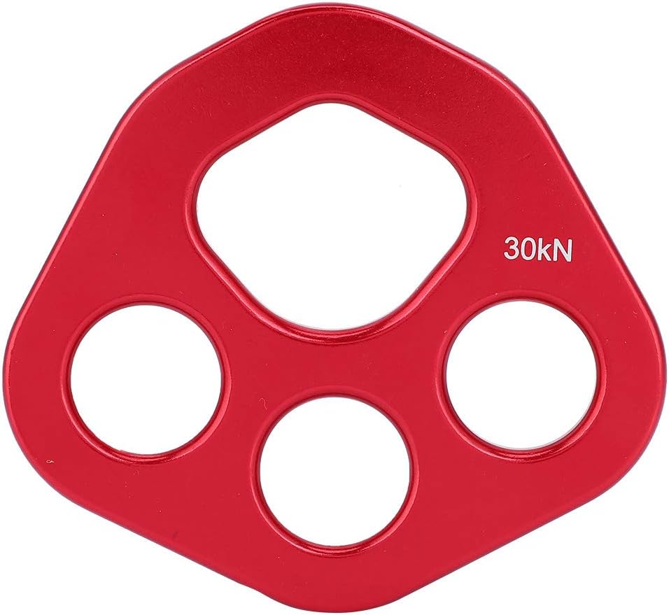 VGEBY Rigging Plate, Aviation Aluminum 4 Holes Descender Plate Climbing Bolt Rigging Plate