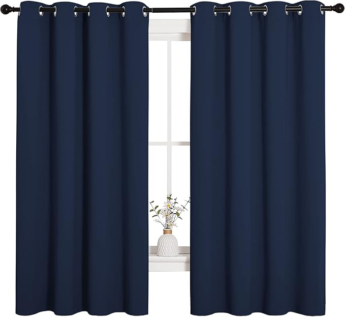 NICETOWN Blackout Draperies Curtains, All Season Thermal Insulated Solid