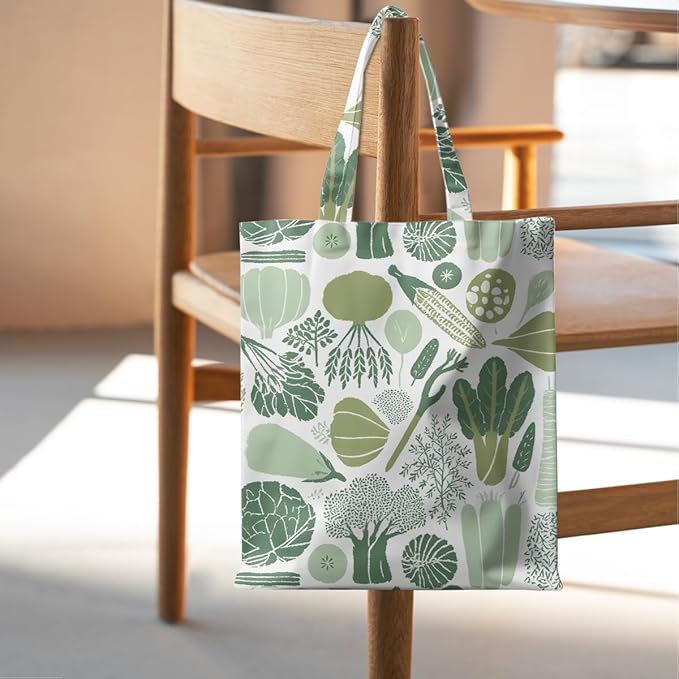 Animal Plant Tote Bag SeaTurtle Butterfly Cat Elephant Gifts Lemon Vegetable Themed Gifts Beach Bag for Camping