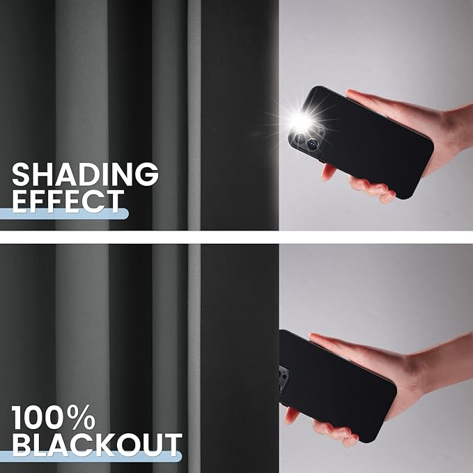 SimpleHome 100% Blackout Curtains