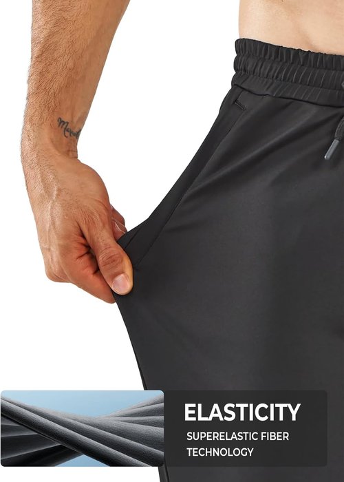 NORTHYARD Men's Athletic Jogger Pants - Comfortable Workout Sweatpants with Zipper Pockets | Gym Track Style