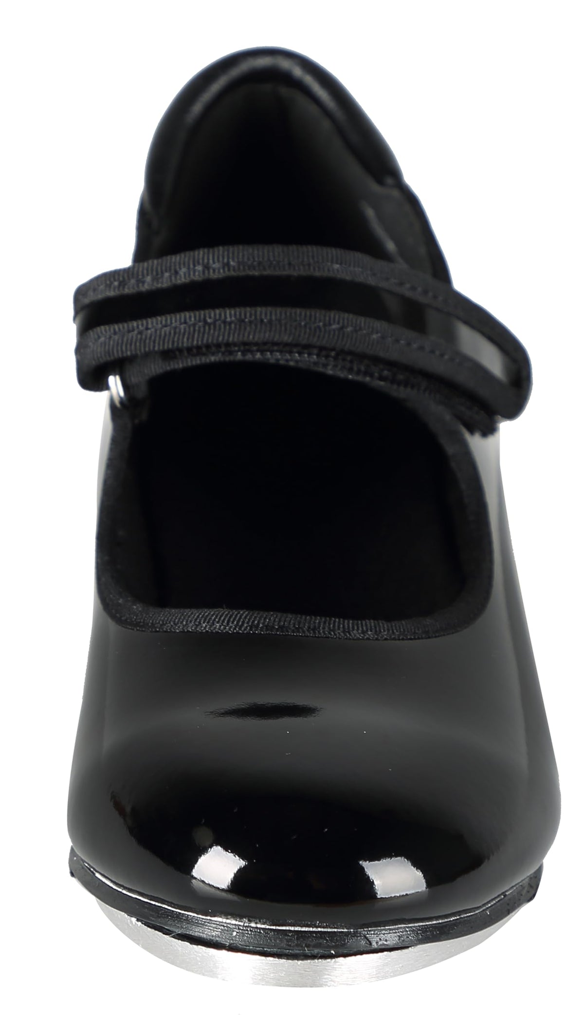 Linodes Patent Easy Strap Tap Shoe for Girls and Boys (Toddler/Little Kid/Big Kid)-Black-9.5M-Toddler