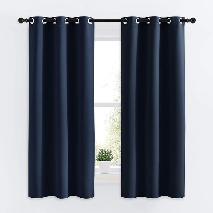 NICETOWN Blackout Draperies Curtains, All Season Thermal Insulated Solid