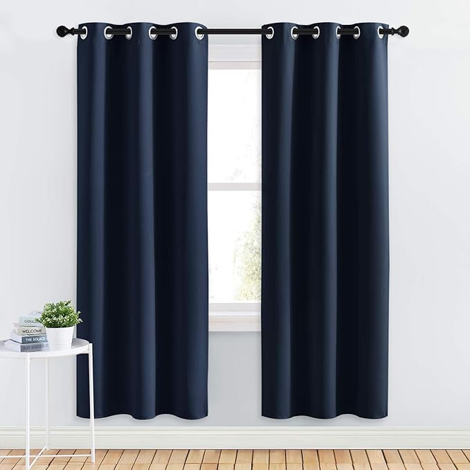 NICETOWN Blackout Draperies Curtains, All Season Thermal Insulated Solid