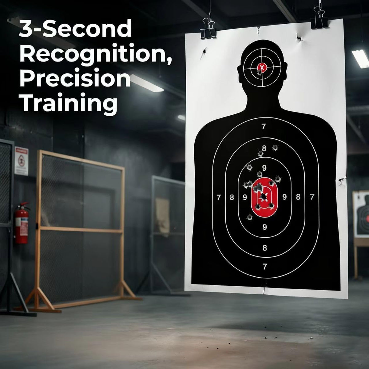 Silhouette Paper Shooting Target - Ideal for Indoor & Outdoor Aiming Practice | 14x22 Inches