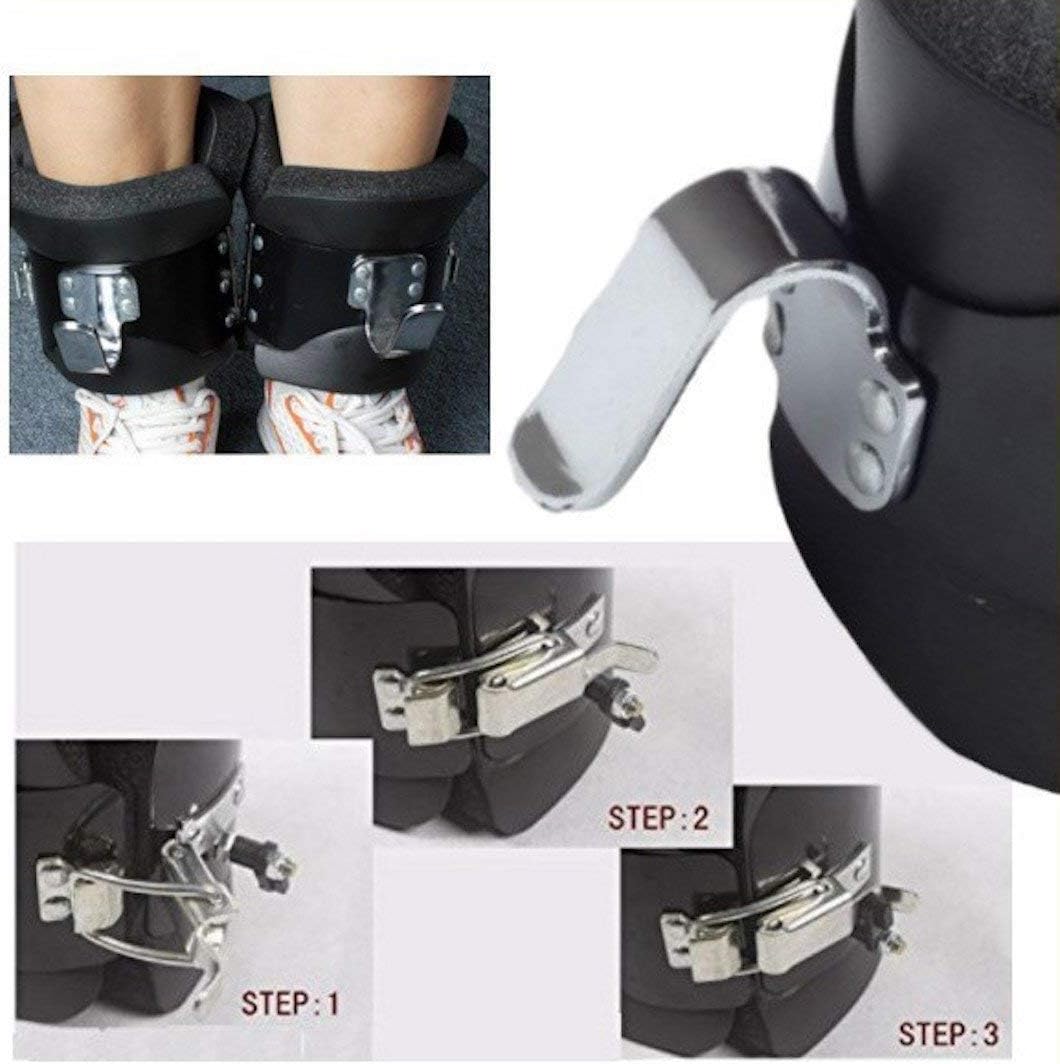 Sutekus Anti Gravity Inversion Boots - For Ab Crunch, Abdominal Sit Up, Hooks Bar Therapy, Core Gym Fitness Exerciser