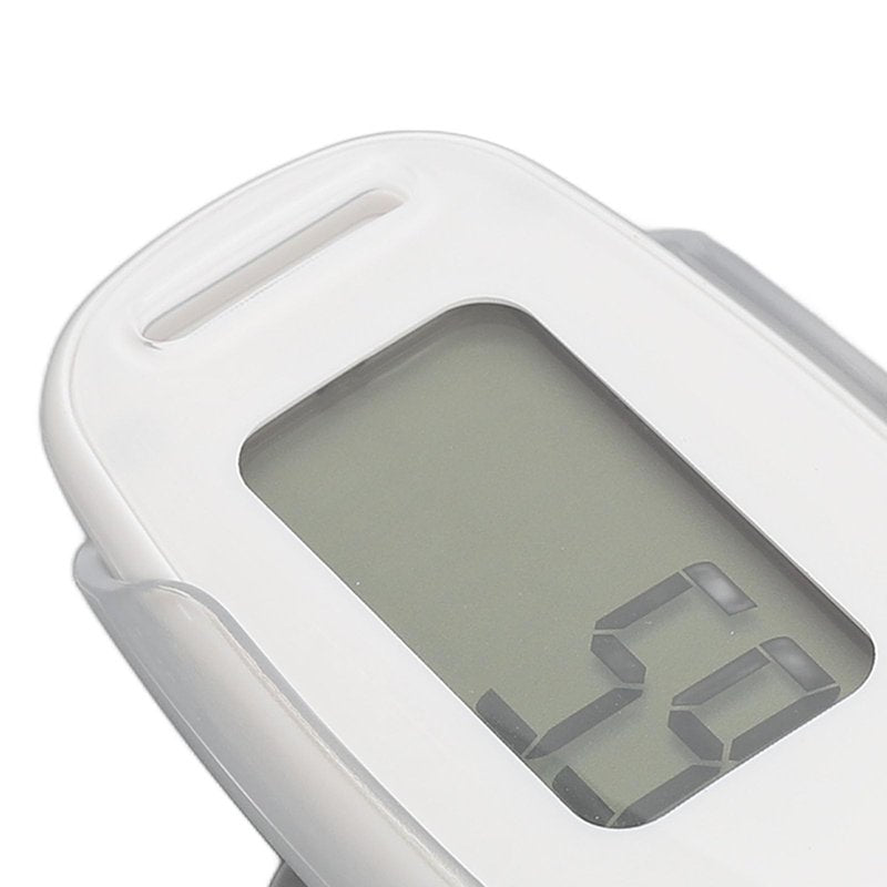 Pedometer for Walking, Accurate Simple Step Counter with Large Digital Display, USB Rechargeable Portable Step Clip on for Seniors (White)