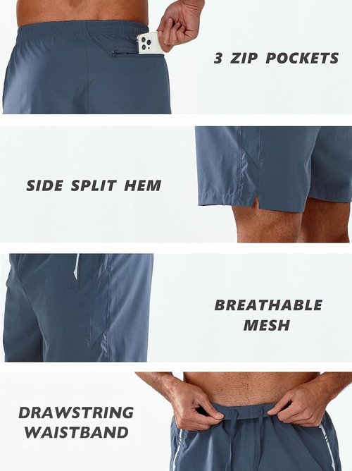 NORTHYARD Men's Athletic Running Shorts - Quick Dry Workout Gym Shorts | 5"/7"/9" Sizes
